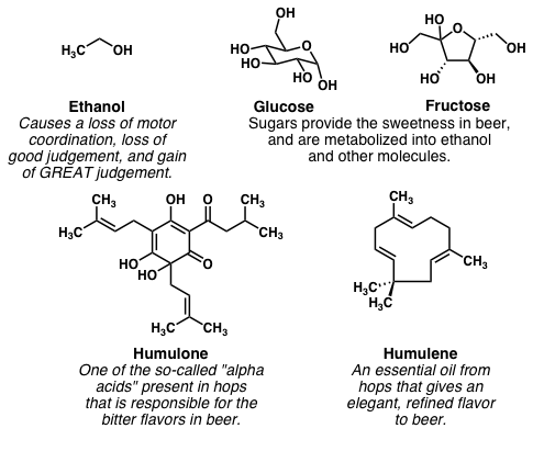 beer molecules, beer chemistry, carbonation